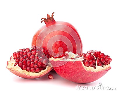 Ripe pomegranate fruit Stock Photo