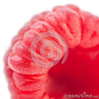 Ripe raspberry macro Stock Photo