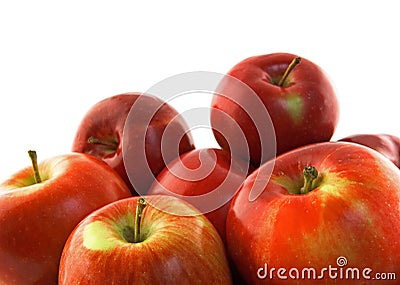 Ripe red apples Stock Photo