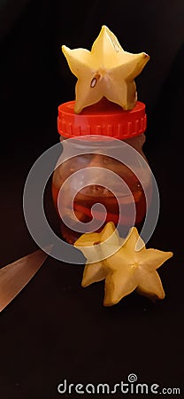 Ripe star fruits Stock Photo