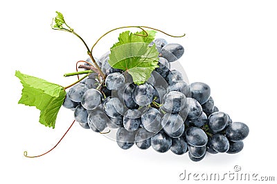 Ripe sweet grapes on white background Stock Photo