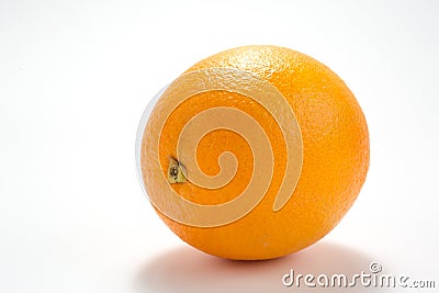 Ripe tasty orange wits slice isolated on white background Stock Photo