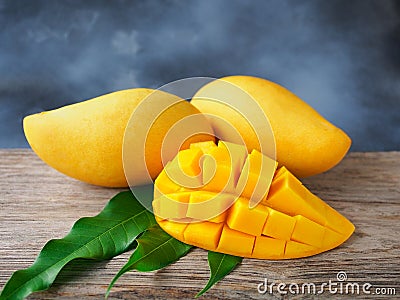 Ripe thai mango fruit Stock Photo