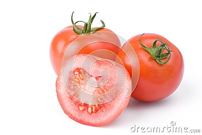 Ripe tomatoes Stock Photo