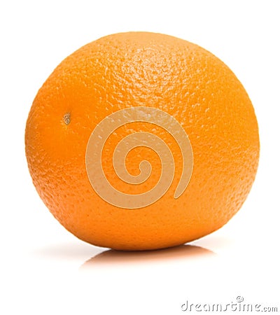 Ripe whole orange Stock Photo