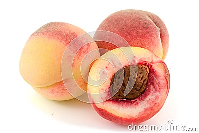 Ripe,yellow peaches. Stock Photo