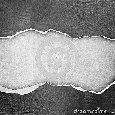 Riped vintage paper on grunge background Stock Photo