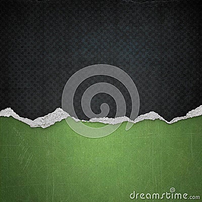 Riped vintage paper on grunge background Stock Photo