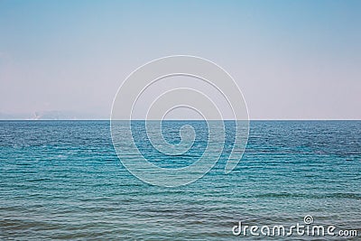 Riple Sea Ocean And Blue Sky Background Stock Photo