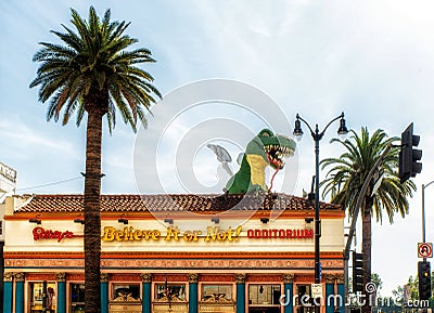 Ripley`s Believe It or Not! Odditorium on Hollywood Boulevard, L Editorial Stock Photo