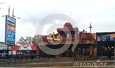 Ripley`s Believe It Or Not Odditorium next to Dairy Queen Editorial Stock Photo