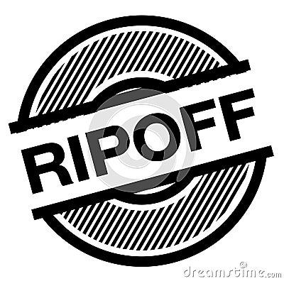 Ripoff black stamp Vector Illustration