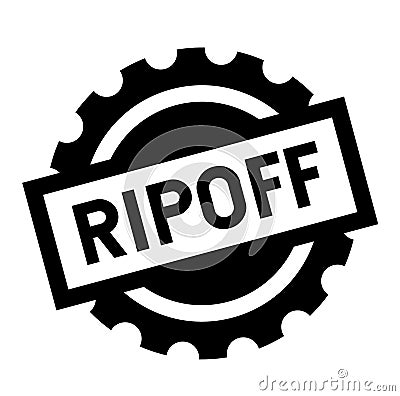 Ripoff black stamp Vector Illustration