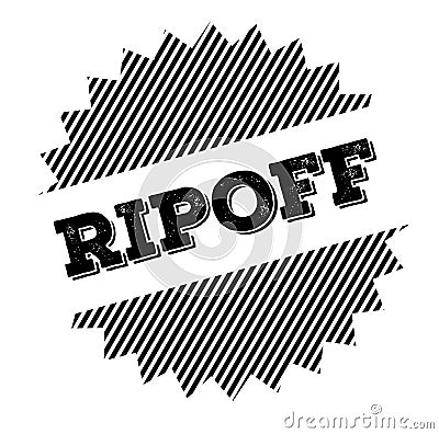 Ripoff black stamp Vector Illustration