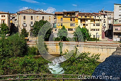 Ripoll town in Catalonia, Spain. Editorial Stock Photo