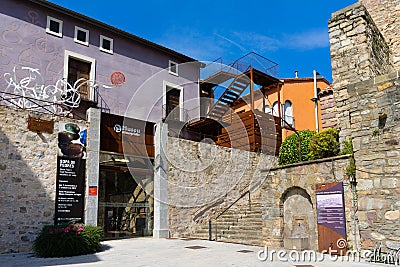 Ripoll town in Catalonia, Spain. Editorial Stock Photo