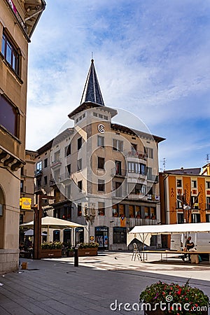 Ripoll town in Catalonia, Spain. Editorial Stock Photo