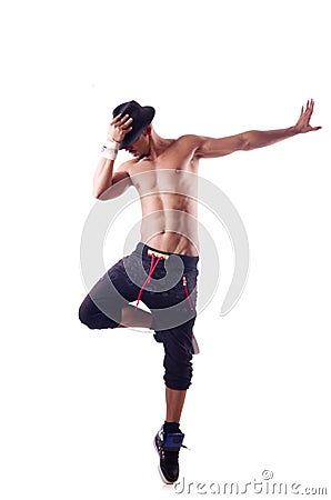 Ripped dancer Stock Photo