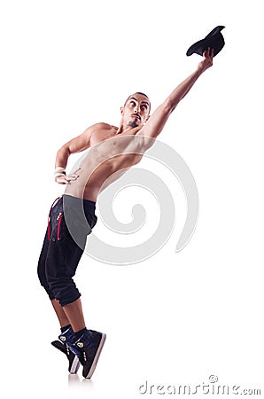 Ripped dancer Stock Photo