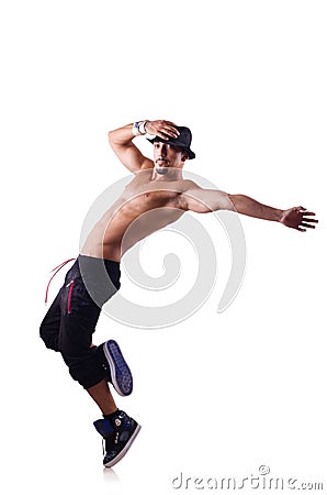 Ripped dancer Stock Photo