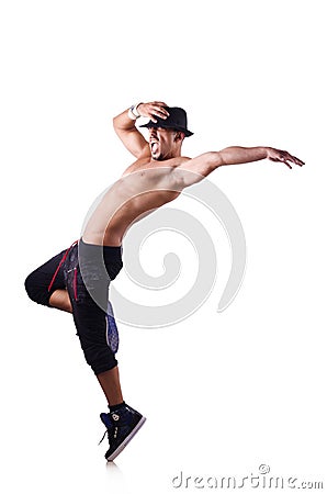 Ripped dancer Stock Photo