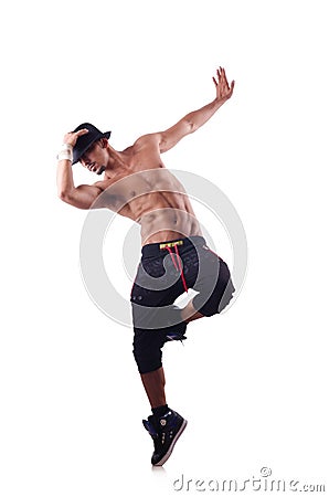 Ripped dancer Stock Photo