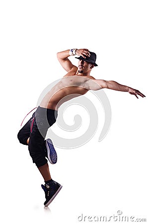 Ripped dancer Stock Photo
