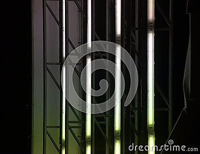 Ripped Illuminated Panel Stock Photo