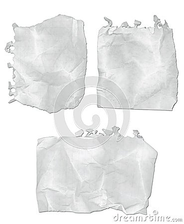 Ripped Notepad Paper Stock Photo