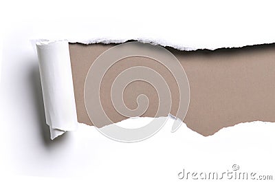 Ripped paper Stock Photo