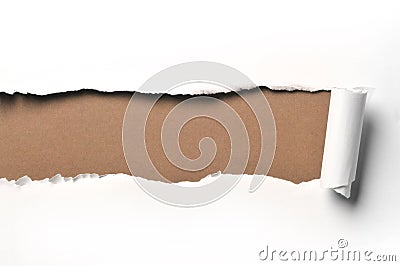 Ripped paper Stock Photo