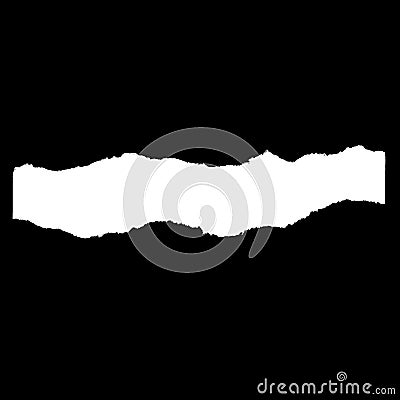 ripped paper, space for copy. torn paper edges, seamless horizontally, vector. ripped paper. Stock Photo