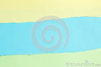 Ripped paper, tear color paper with space for text Stock Photo