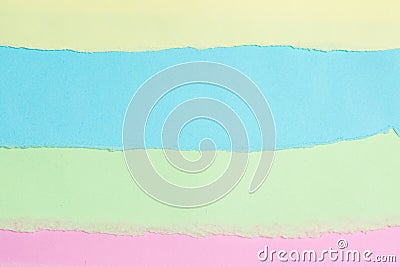 Ripped paper, tear color paper with space for text Stock Photo