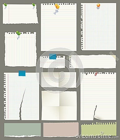 Ripped Papers Vector Illustration