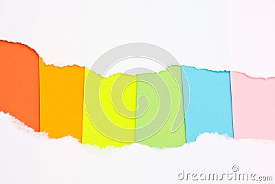 Ripped White Paper Stock Photo