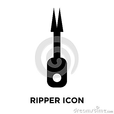 Ripper icon vector isolated on white background, logo concept of Vector Illustration