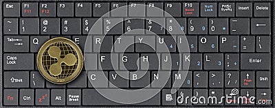 Ripple keyboard Editorial Stock Photo