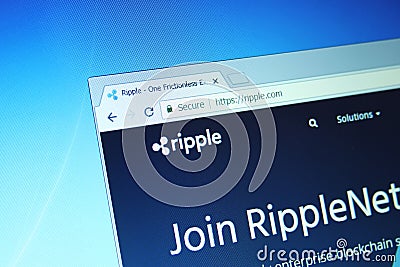 Ripple Cryptocurrency Editorial Stock Photo