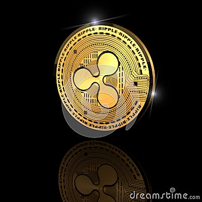 Ripple, xrp, cryptocurrency, e-money, virtual currency, transitions Editorial Stock Photo
