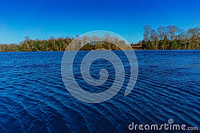 Rippled, Blue, Tennessee Lake Stock Photo