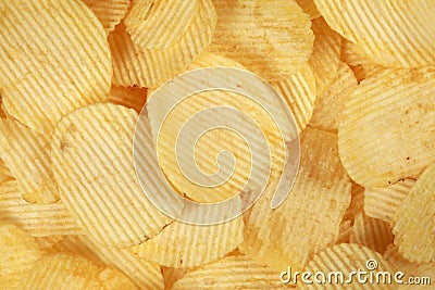 Rippled chips Stock Photo