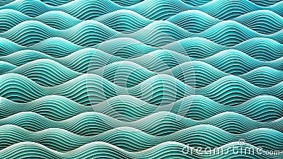 Ripples of Change, A Waving Call to Environmental Stewardship Stock Photo