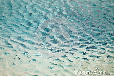 Ripples in hot springs at Fountain Paint Pots in Yellowstone Nat Stock Photo