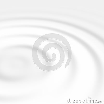 Ripples on white liquid Stock Photo