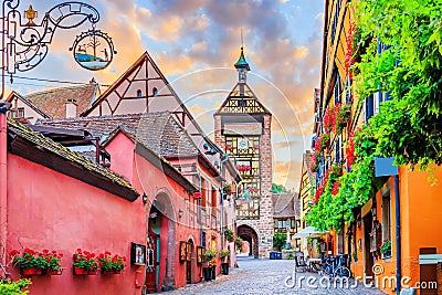 Riquewihr, Alsace. France. Editorial Stock Photo