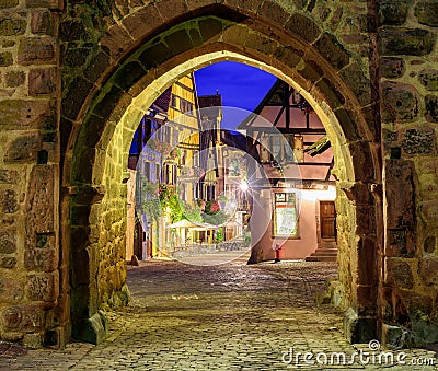 Riquewihr, Alsace, France Stock Photo