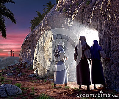 He is Risen Stock Photo