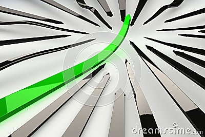 Rising Arrow Stock Photo