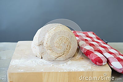 Rising bread dough Stock Photo